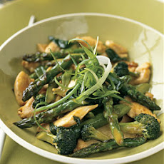 Chicken, Asparagus, and Broccoli Stir-Fry