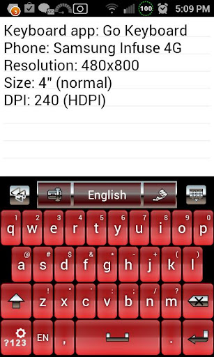 Simply Red Keyboard Skin