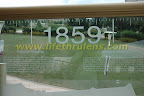 history engraved along the walls of millenium monument history engraved along the walls of millenium monument