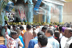 crowd near foot of stairs at 11.53am crowd near foot of stairs at 11.53am