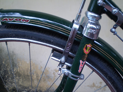 The brakes of the bicycle are sturdy.
