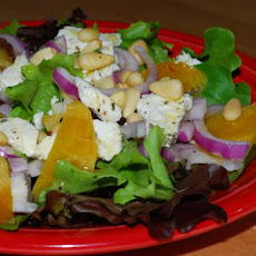 Baby Beet Salad With Rocket and Goats Cheese