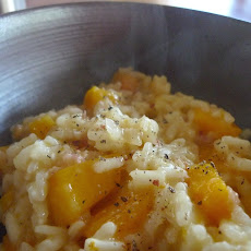 Butternut squash and pancetta arancini riso