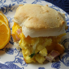 Egg and Ham Biscuits