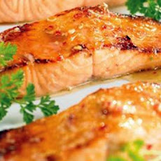 Salmon with Roasted Garlic