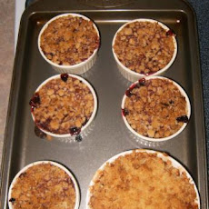 Individual Berry Crisp from Alton Brown