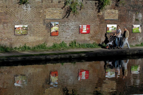 <p>
	Henry/Bragg works along Regents Canal as seen from inside Camley St Park</p>
