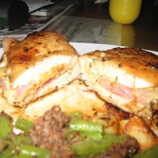 Italian Ham-And-Cheese Stuffed Chicken Breasts