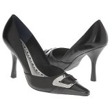 BCBGirls Women's Kosty Pump- Pointed Toe with Silver Buckle