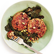 Black-Eyed Pea Cakes and Beer-Braised Turnip Greens
