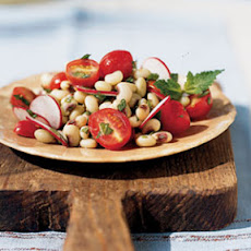 Fresh Pea Salad with Radishes, Tomatoes, and Mint