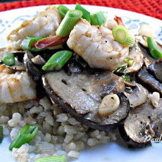 Stir Fried Shrimp and Mushrooms
