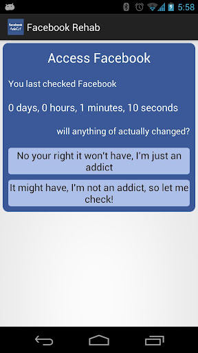 Facebook Rehab