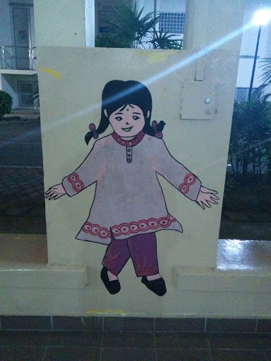 Indian Girl Mural