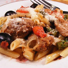 Sweet Sausage Mediterranean Penne Pasta