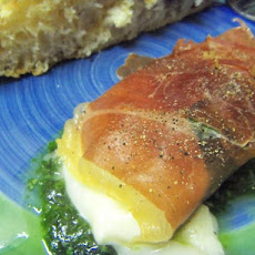Baked Mozzarella Wrapped in Prosciutto