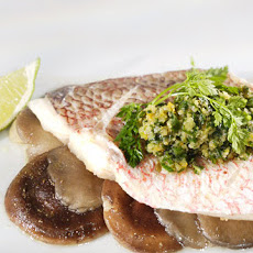 Red Snapper with Ginger-Scallion Relish