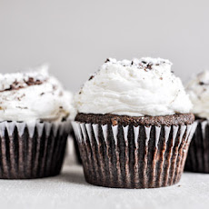 Kahlua and Cream Double Chocolate Chunk Cupcakes