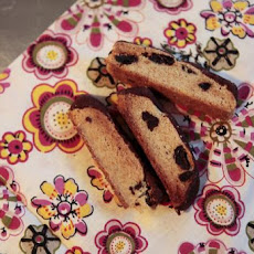 Chocolate-Dipped Cherry Biscotti