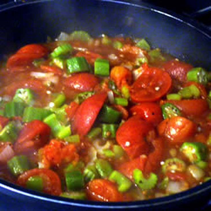 Okra And Tomatoes Recipe — Dishmaps