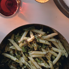Penne with Hazelnut Gremolata and Roasted Broccolini