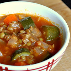 Provencal Lentil Zucchini Soup