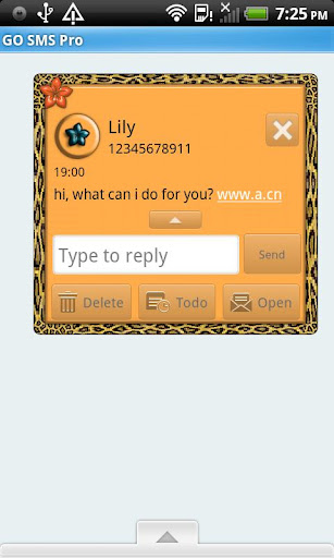 【免費個人化App】GO SMS THEME/OrangeLeopard4U-APP點子