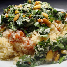 Baked Couscous With Tomato and Pesto