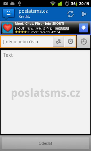 WebSMS: poslatsms.cz Connector