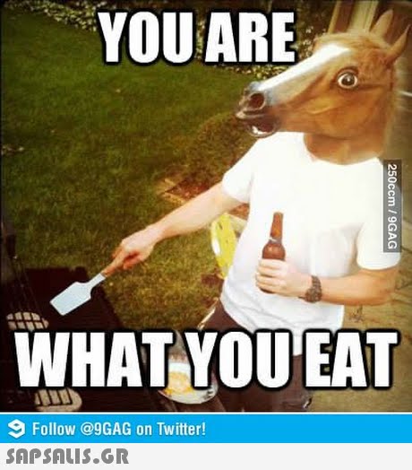 YOU ARE WHAT YOUEAT Follow @9GAG on Twitter! 