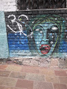 Graffiti Mujer Azul