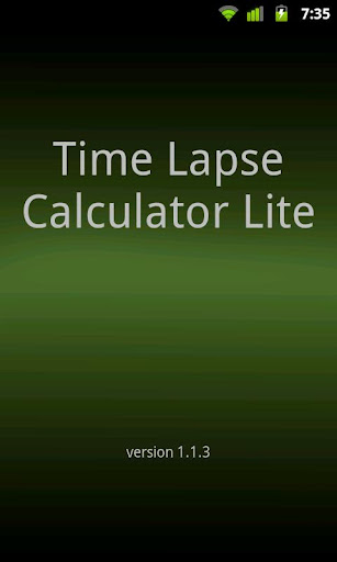 Time Lapse Calculator Lite