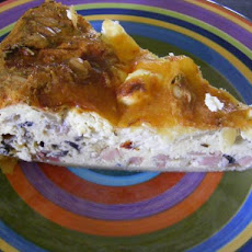 Ham, Cheese and Mushroom Quiche