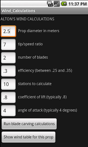 Alton's Wind Calculations