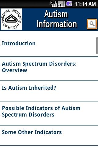 NIH: Autism Information