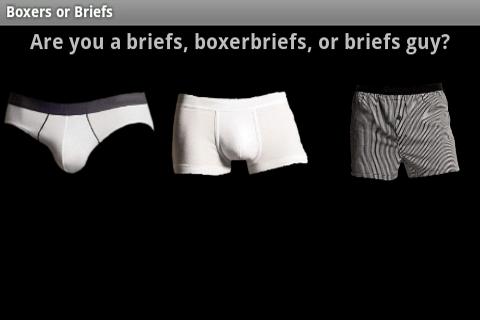 Briefs or Boxers Underwear
