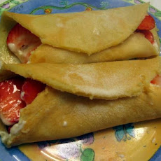 Strawberries and Cream Crepes