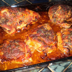 Spanish Oven Baked Roast Chicken