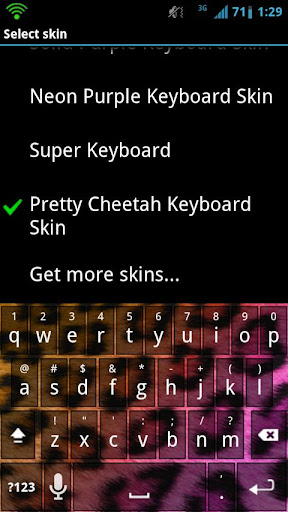 【免費個人化App】Pretty Cheetah Keyboard Skin-APP點子