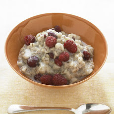 Warm Barley Cereal with Dried Cherries