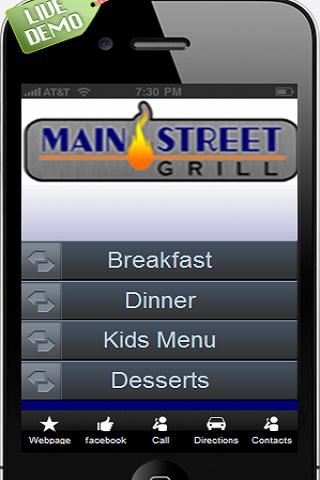 【免費娛樂App】Main Street Grill-APP點子