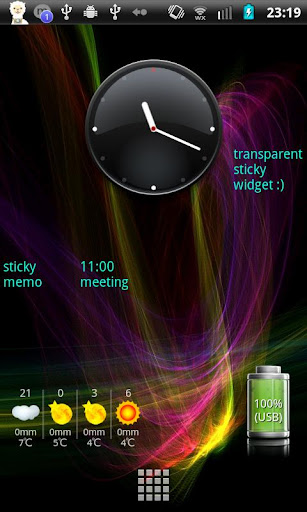 【免費生活App】Transparent Sticky Widget-APP點子