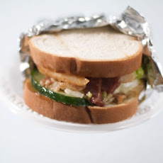 BLC (Bacon, Lettuce and Cucumber) with Spicy Cumin-Mint Mayo