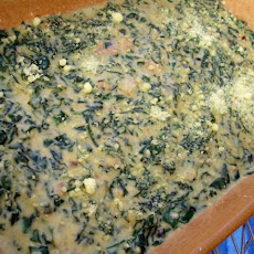 Creamed Spinach and Bacon Bake