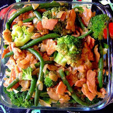 Green Beans and Broccoli With a Bacon-Lemon Topping