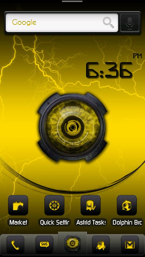 ADW Theme DigitalSoul Yellow