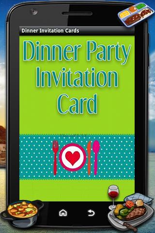 Dinner Party Invitations Cards
