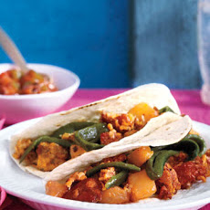 Chorizo, Potato, and Egg Tacos