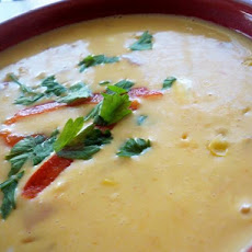 Cheesy Mayan Maize Soup