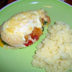 Spinach-stuffed chicken breast